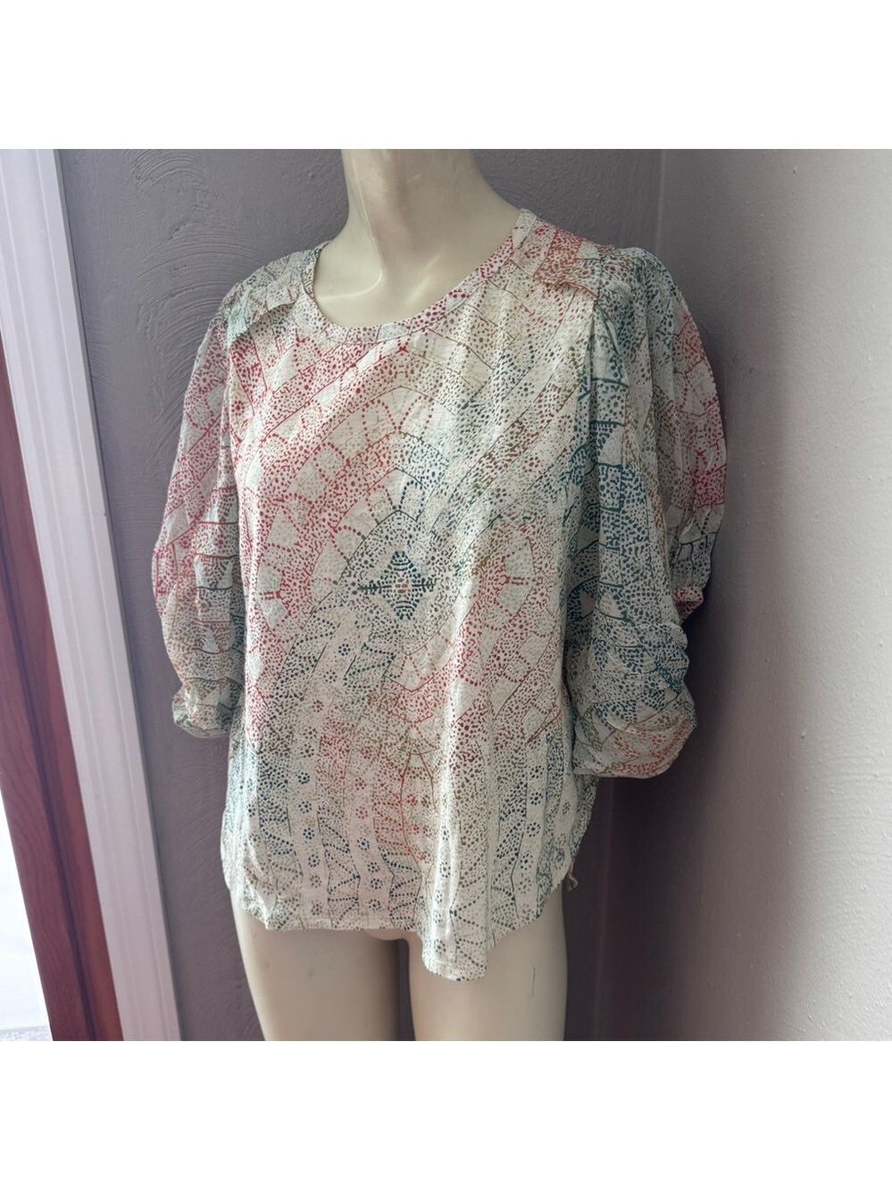 Eri & Ali blouse with puffy sleeves size Xs